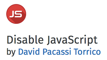 FirefoxでJavaScriptを無効にするアドオン・Disable JavaScript